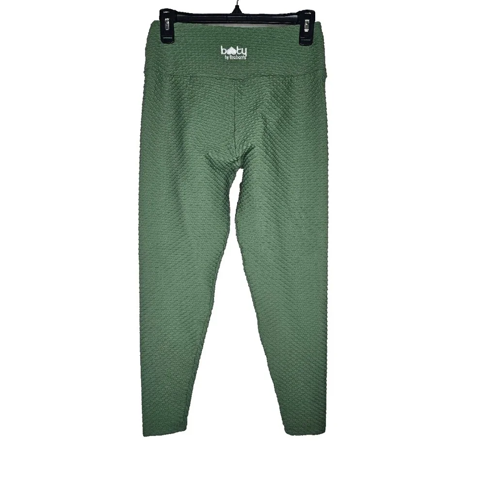 Booty by Brabants Womens Plus Green Leggings Croco Skin Brazilian Athleisure